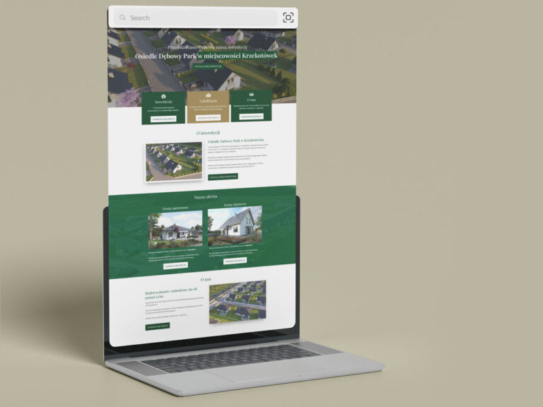 Strona internetowa dla Osiedle Dębowy Park